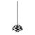Flowerpot VP10 Black/White Pattern Pendel 16cm från &Tradition