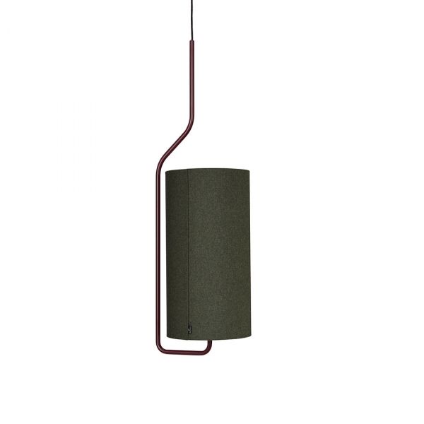 Pensile lattialamppu Tummanpunainen/Vihreä 100cm
