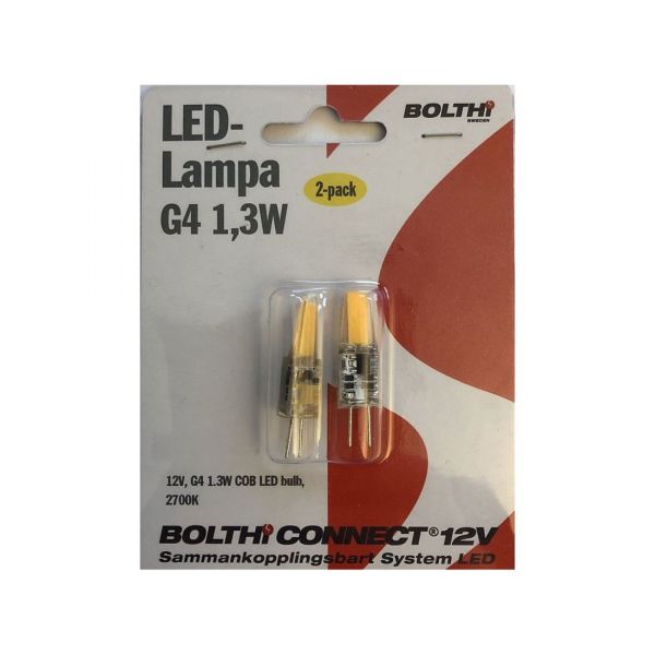 Bolthi LED-lamppu G 1.3W 3W 2-sarja 2700K