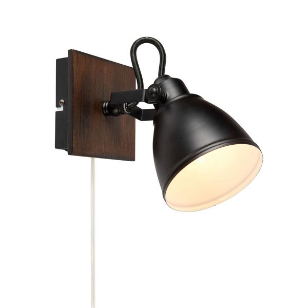 Native Bed Lamp 1L Ruskea / Musta 17cm