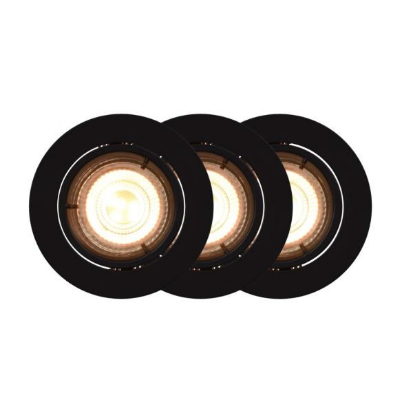Carina Smart Spotlights 3 kpl pyöreä musta