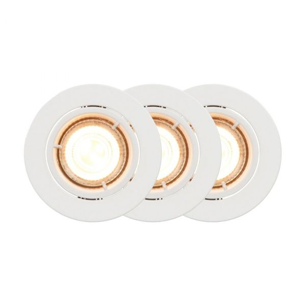 Carina Smart Spotlights 3 kpl pyöreä valkoinen