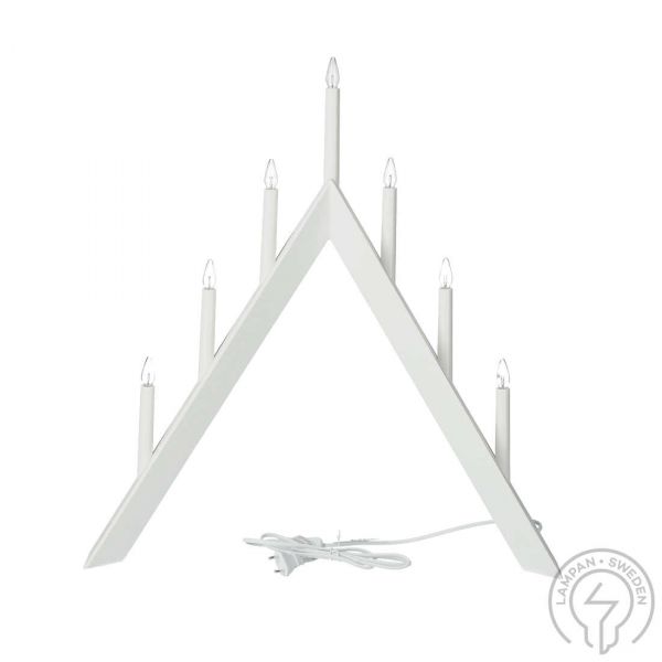 Arrow Valkoinen 7-haarinen Kynttilänjalka