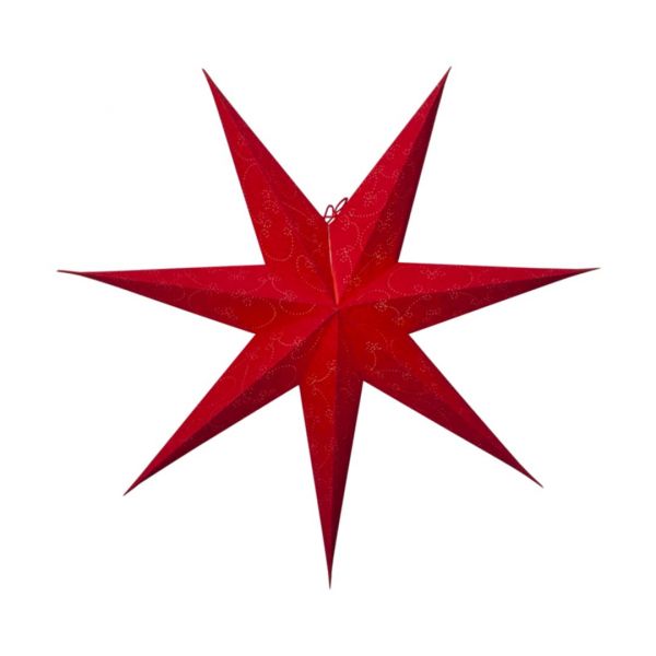 Decorus Punainen 75cm Pahvitähti