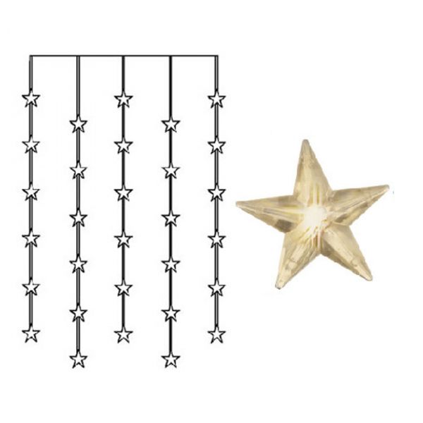 Star Curtain Valosilmukka Verho Läpinäkyvä 120cm