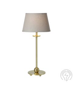 Anna Bordslampa Guld/Grå Oval Lampskärm 46cm från Cottex