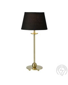 Anna Bordslampa Guld/Svart Oval Lampskärm 46cm från Cottex