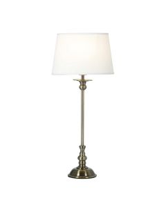 Ester Bordslampa Stor Antik/Vit Oval Lampskärm 55cm från Cottex