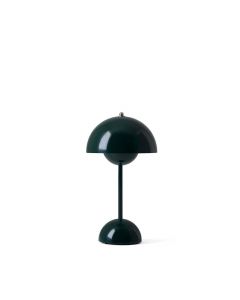 Flowerpot Portable Bordslampa VP9 Dark Green från &Tradition
