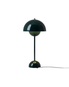 Flowerpot VP3 Dark Green 50cm Bordslampa från &Tradition